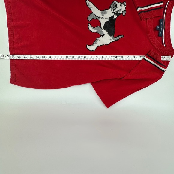 Tommy Hilfiger Sweater Women XL Scottish Terrier Graphic Knit Pullover Crewneck - Picture 6 of 7